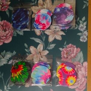 Vibrant Tie-Dye Coaster Set